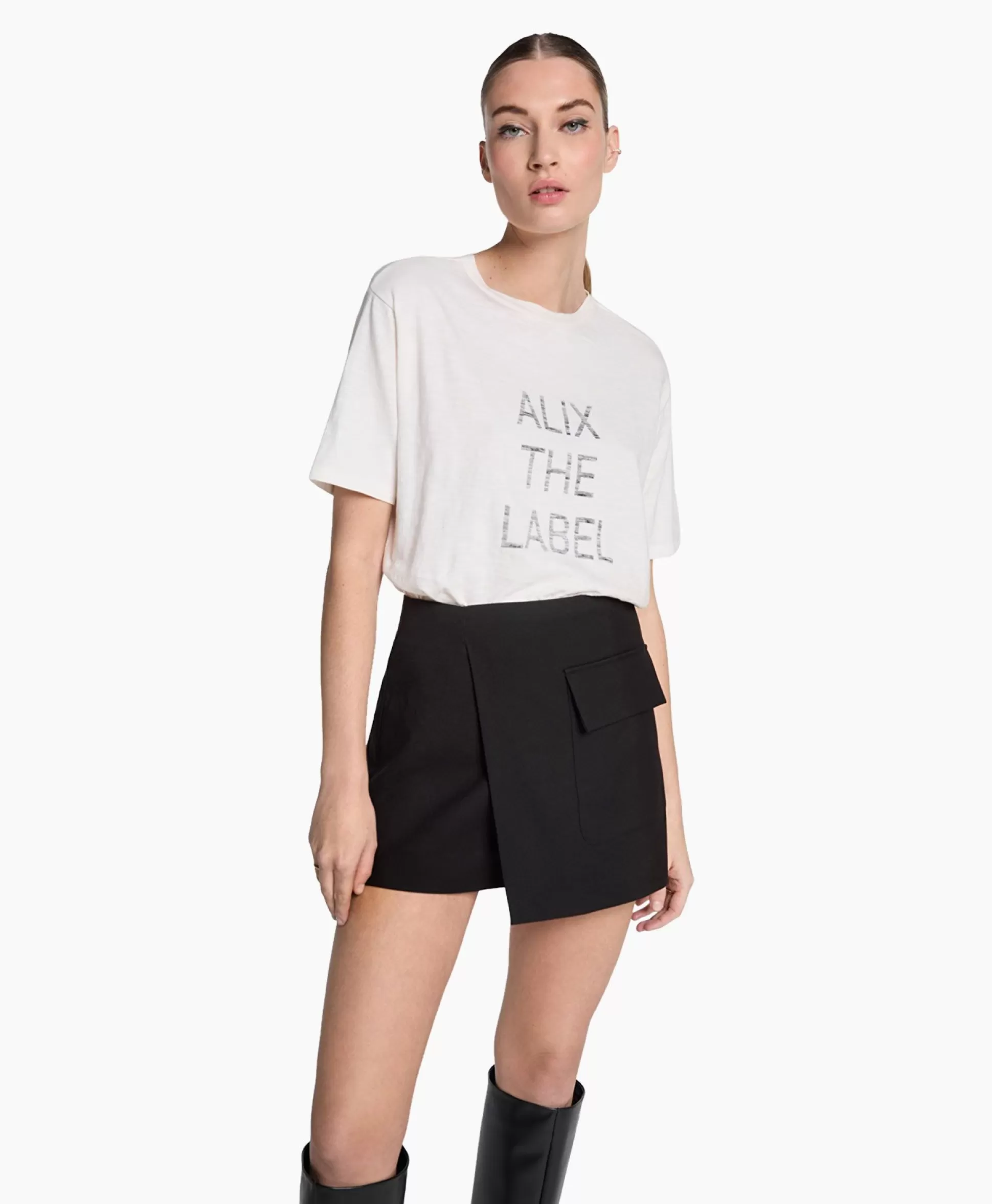 Best T-Shirt Korte Mouw Knitted Off White Dames T-Shirts & Tops