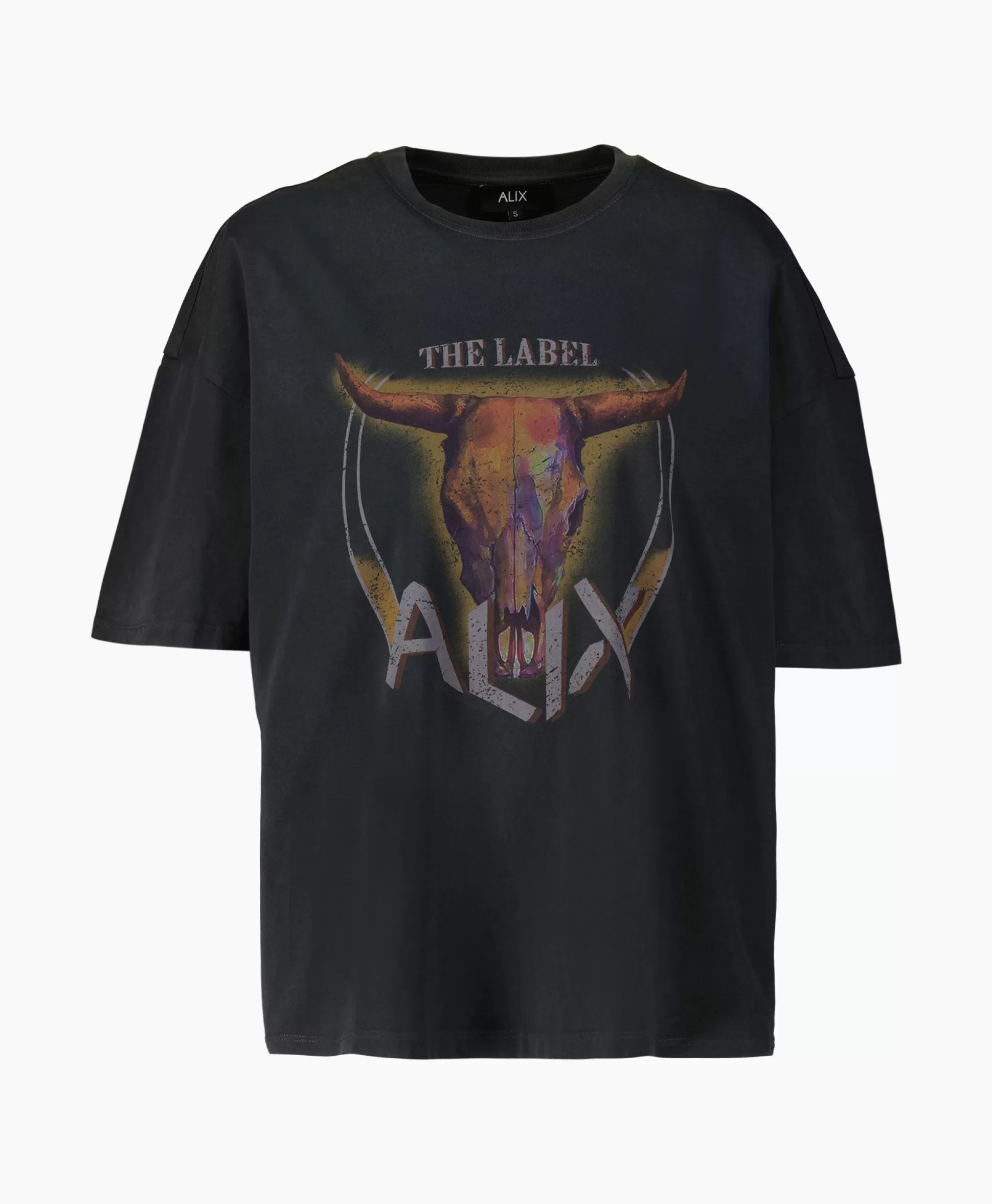 New T-Shirt Korte Mouw Knitted Bull Zwart Dames T-Shirts & Tops
