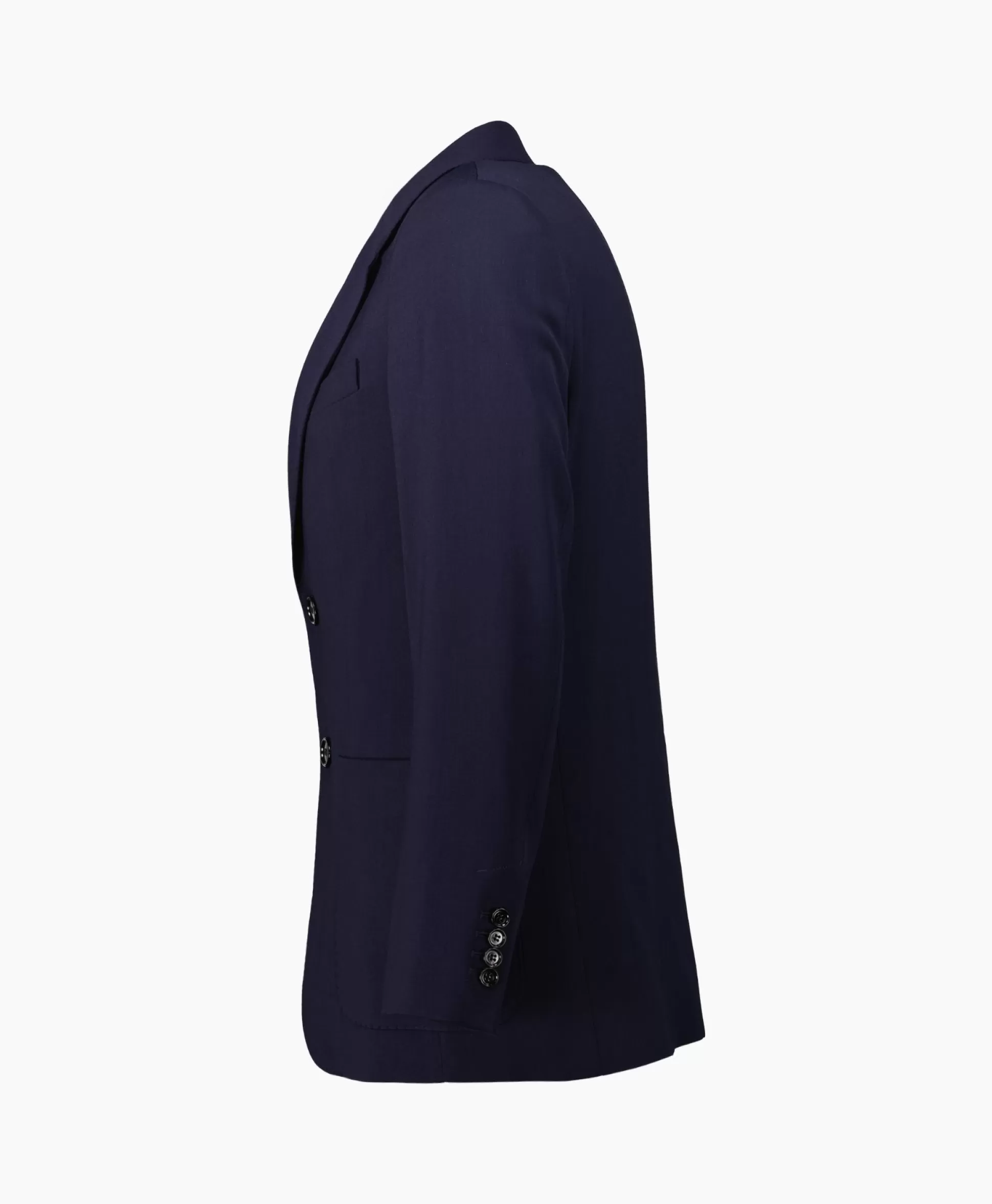 Flash Sale Jack Two Buttons Wool Viscose Twill Donker Blauw Heren Jassen