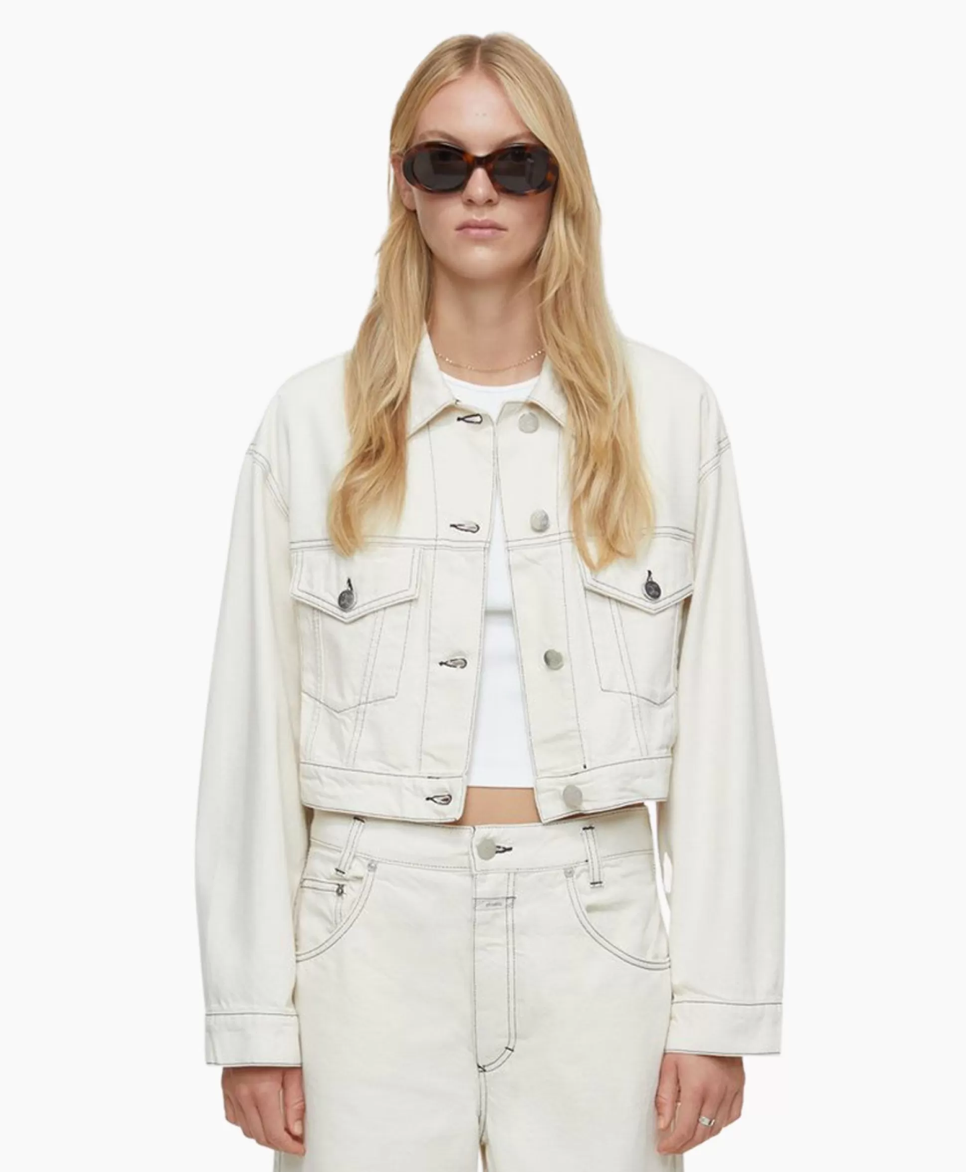 Discount Jack Boxy Denim Off White Dames Jassen