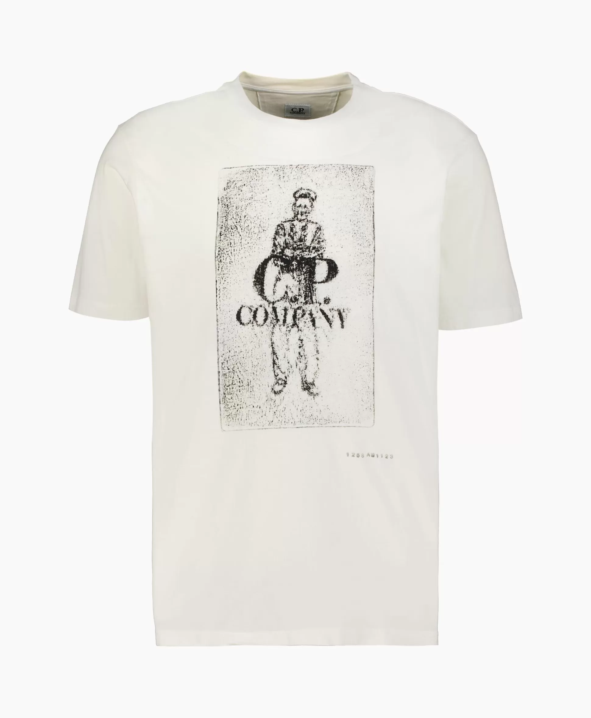 Online T-Shirt Korte Mouw Jersey Artisinal Card Wit Heren T-Shirts