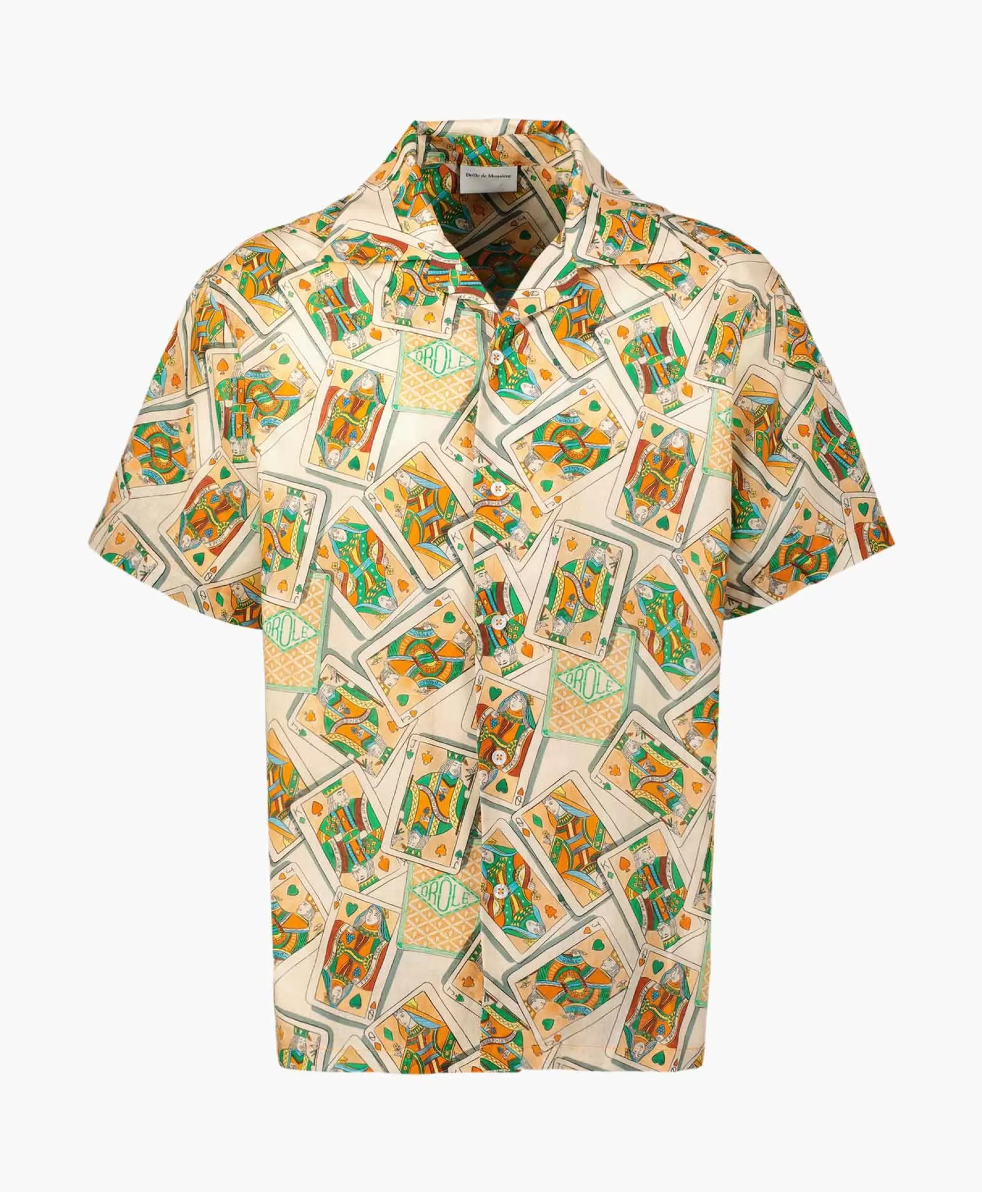 Shop Overhemd La Chemise Jeu De Cartes Peach Heren Overhemden