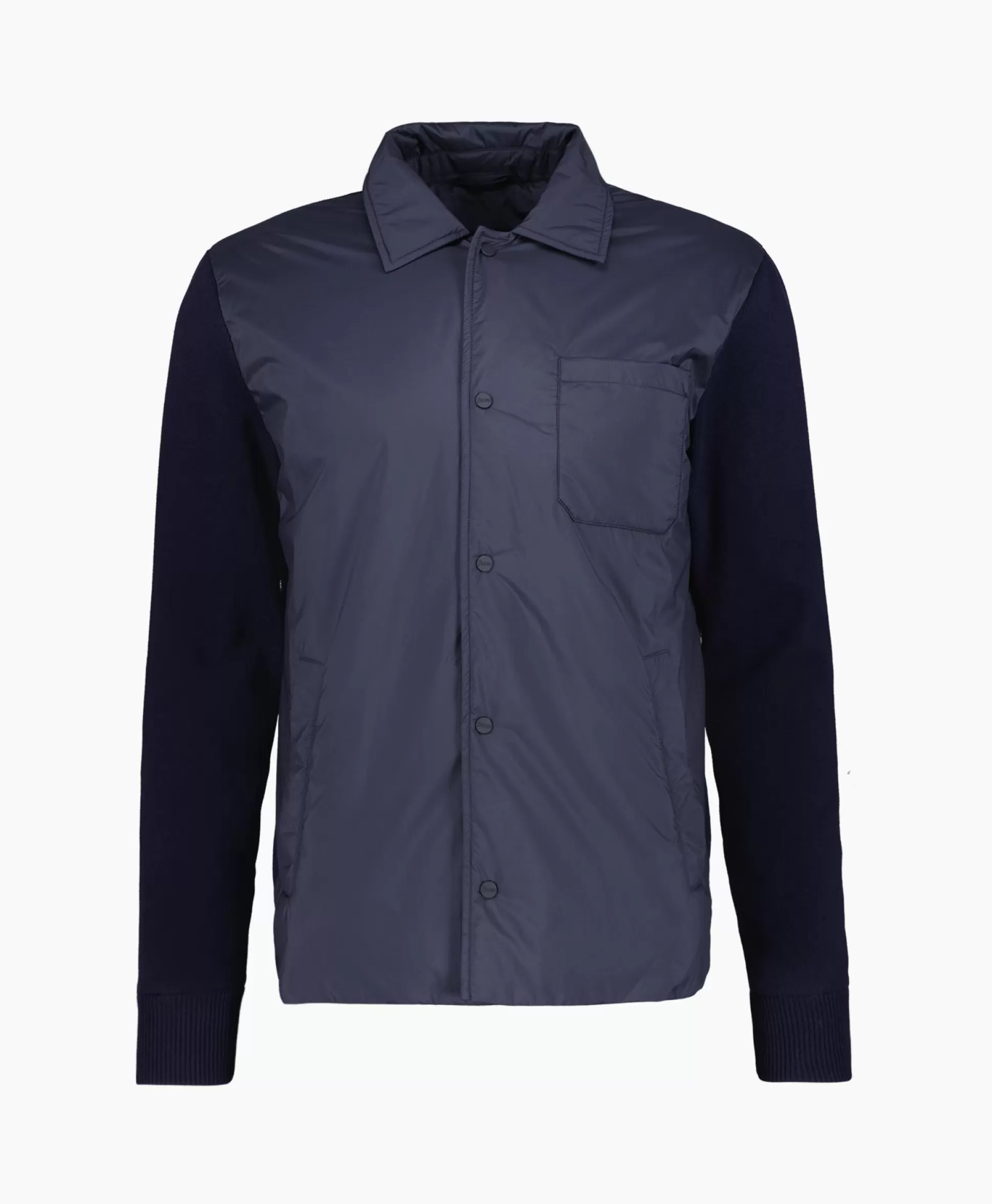 Online Jack Camicia In Nuage Imbottito E Mag Donker Blauw Heren Jassen