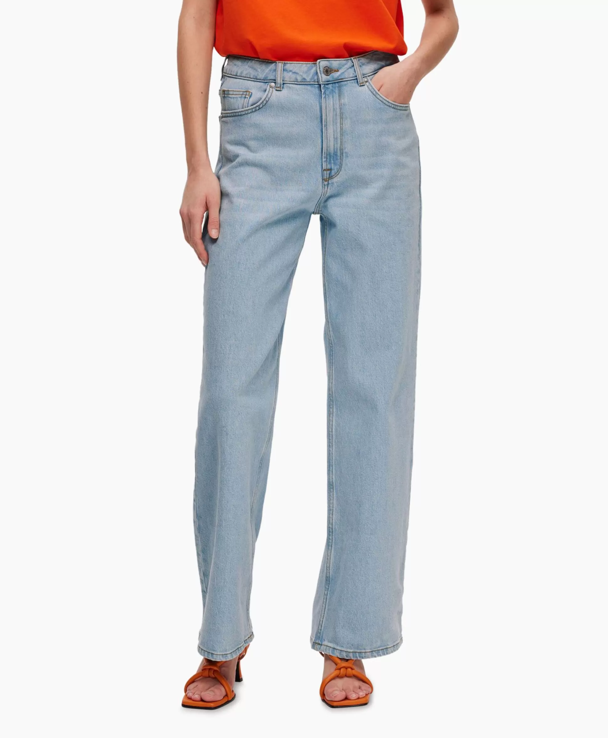 Best Sale Jeans Alice-N Hw Wide Lon Sky Blue Jea Licht Blauw Dames Broeken