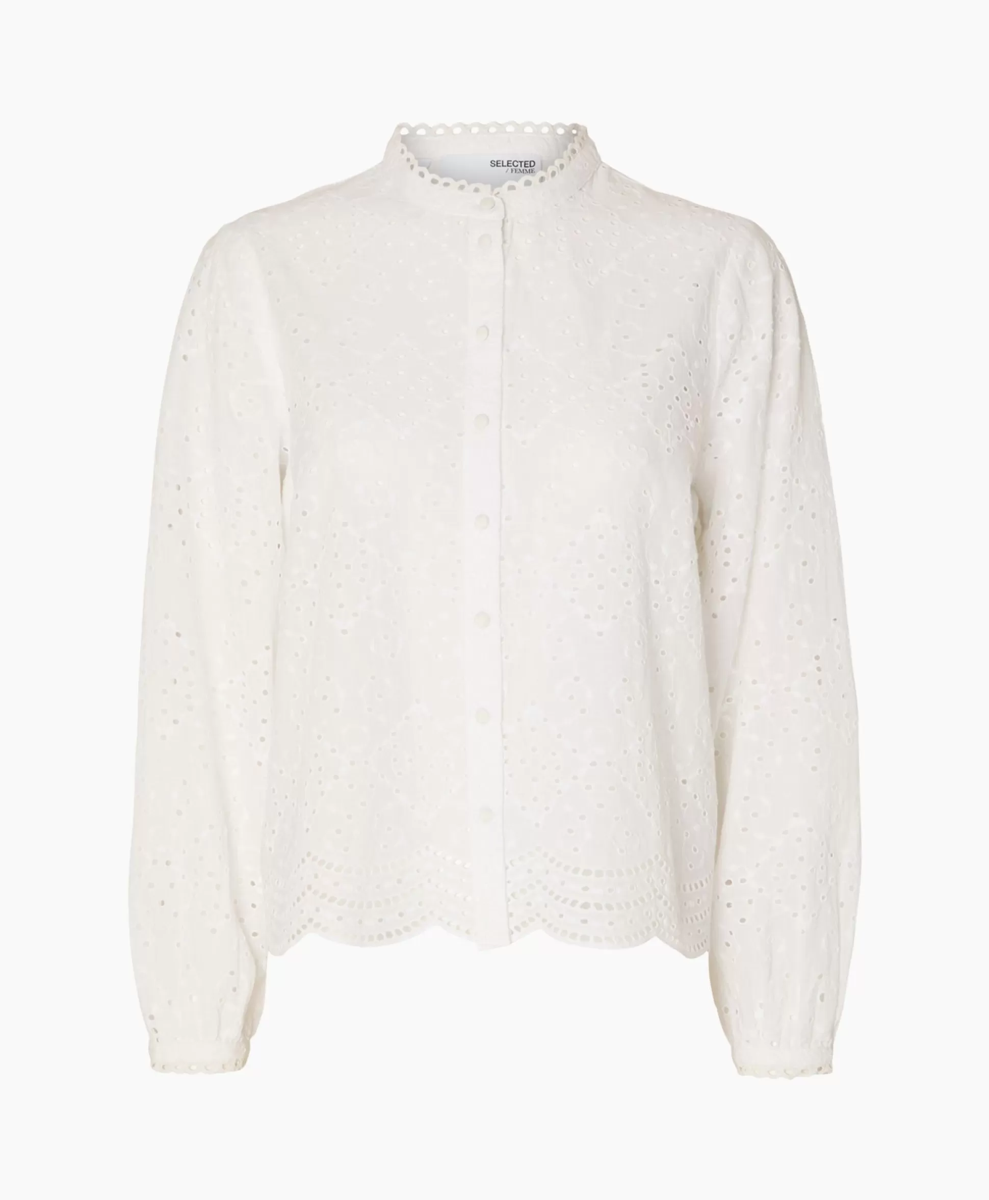 Cheap T-Shirt Korte Mouw Tatiana L/S Embr Shirt Noos Wit Dames T-Shirts & Tops